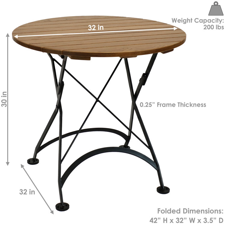 Foldable discount bistro table